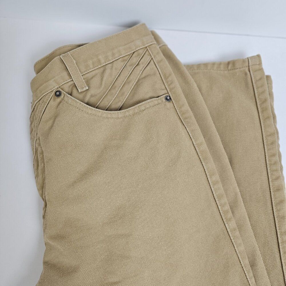 Vintage Roughrider By Circle T Jeans Women's 31 Tan High Rise Bareback Cowgirl - Picture 9 of 12